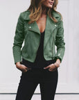 Giselle | Zip-Up Moto Jacket